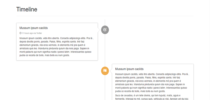 Bootstrap Timeline